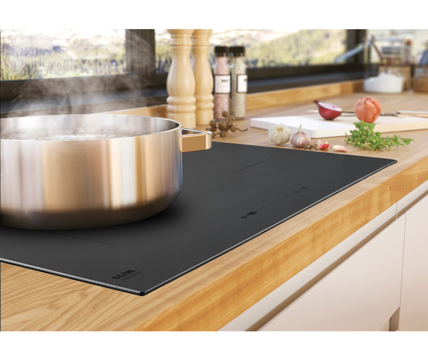 Etna KIF680DS inbouw inductie kookplaat - 80 cm. breed - matzwart