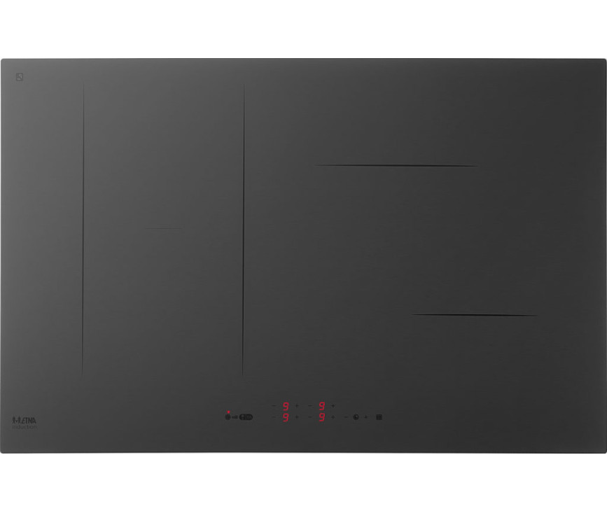Etna KIF680DS inbouw inductie kookplaat - 80 cm. breed - matzwart
