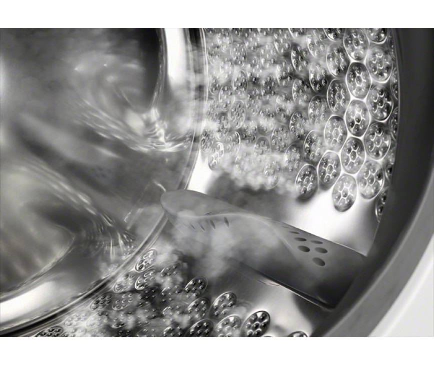 De Electrolux EWF1476GDW wasmachine is uitgevoerd met stoomfunctie voor ontkreuken en opfrissen