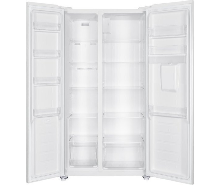 SBS146-WS-041EW side-by-side koelkast binnenkant