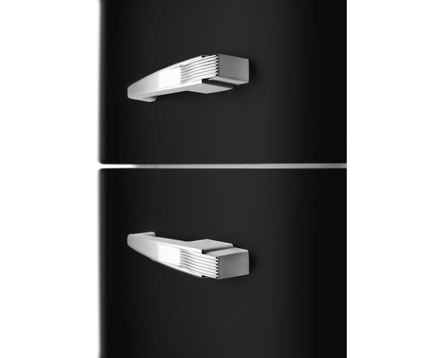 Smeg FAB32LBL5 retro jaren 50 koelkast zwart - linksdraaiend