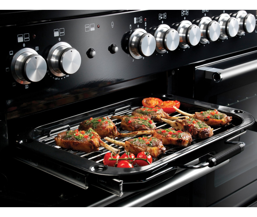 De grill oven linksboven bij de Falcon Nexus 110 inductie