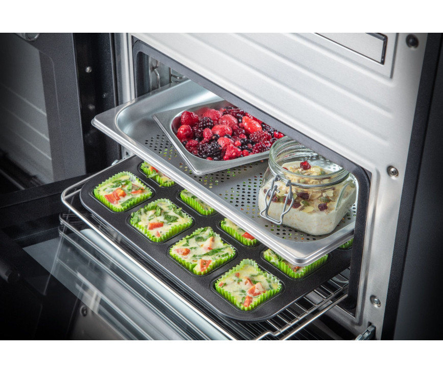 De Nexus Steam 110 is een 110 cm. breed fornuis met volwaardige stoomoven en rijslade