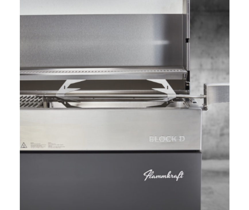 Flammkraft DE BLOCK D IVOORZWART (GEN.5) barbecue