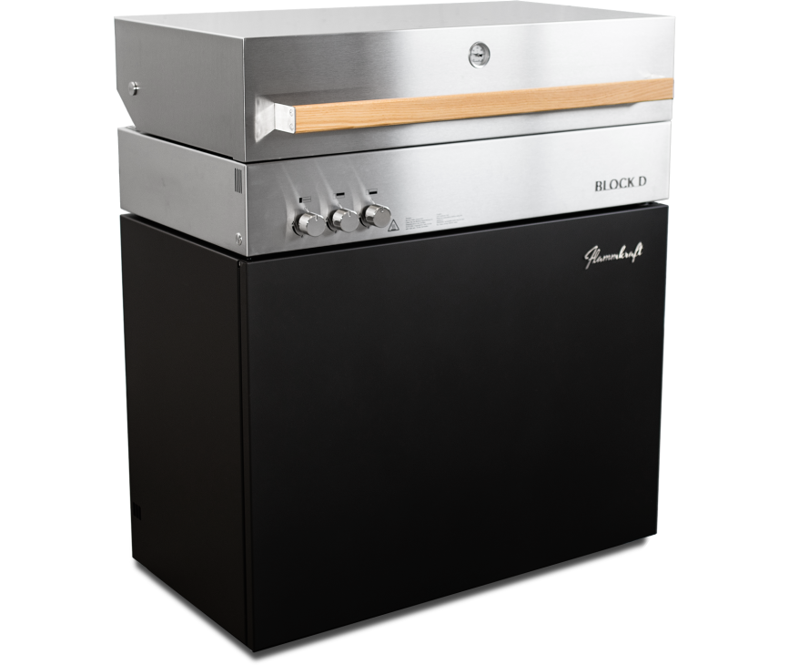 Flammkraft DE BLOCK D IVOORZWART (GEN.5) barbecue
