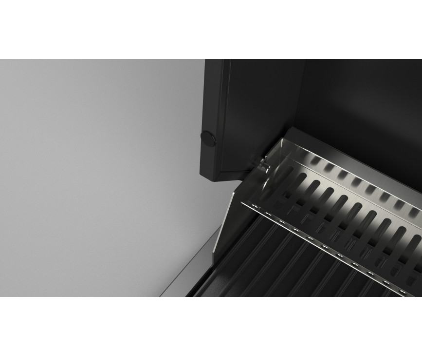 Fulgor milano FOBQ 803 G MBK inbouw gas barbecue - mat zwart