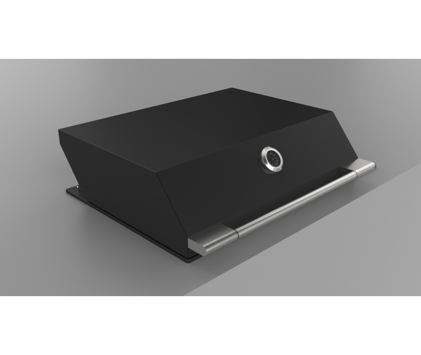 Fulgor milano FOBQ 803 G MBK inbouw gas barbecue - mat zwart