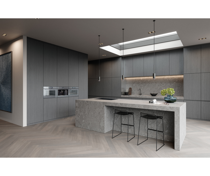 V-Zug CombiSteamer V6000 45M PowerSteam Autodoor combi-stoomoven - platinum spiegelglas 