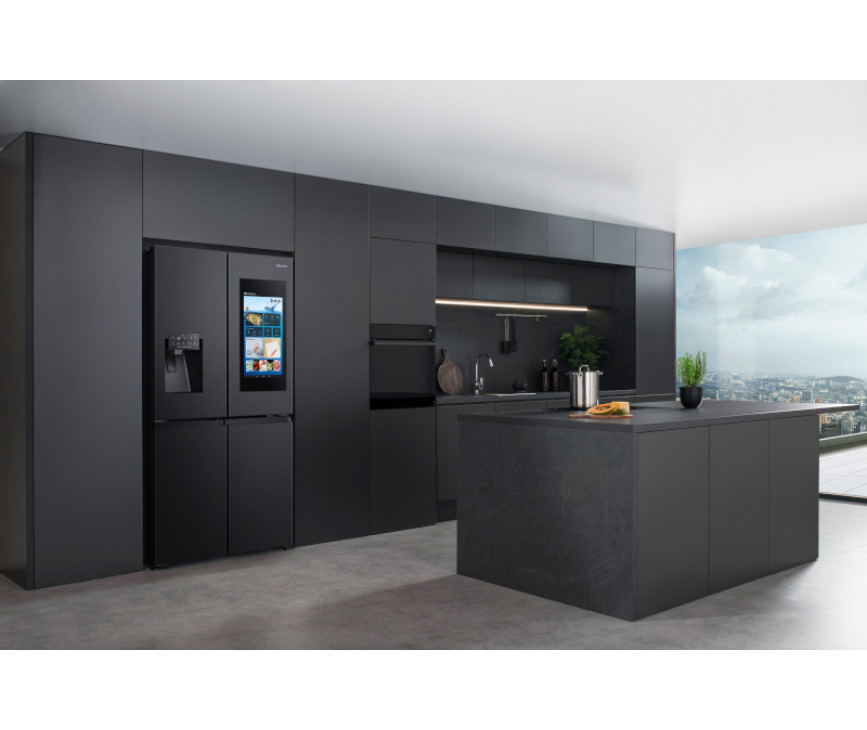Hisense RQ760N4IFE blacksteel side-by-side koelkast