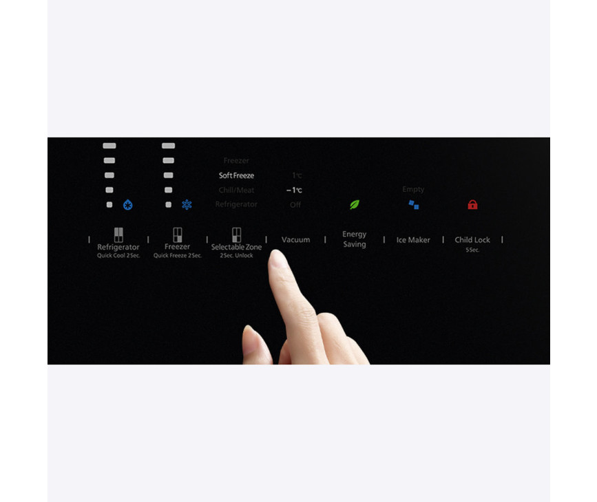 Hitachi R-WB640VRU0 (GBK) side-by-side koelkast - zwart glas