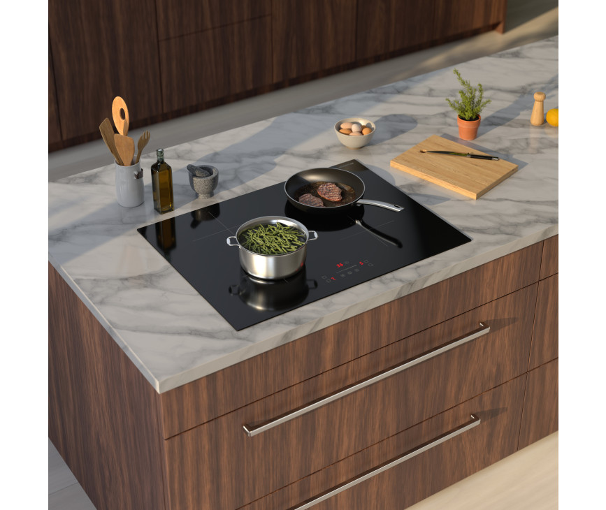 Inventum IKI7008 inbouw inductie kookplaat - 1-fase - 70 cm