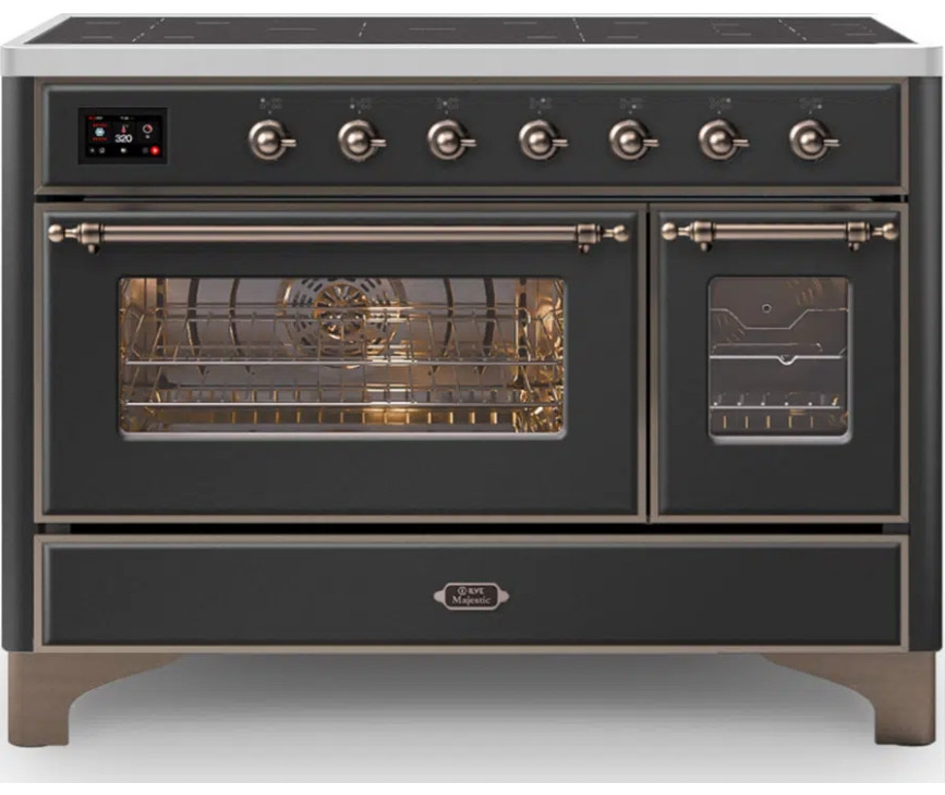 Ilve MI127NE3/MG inductie fornuis - mat grafiet - 120 cm. breed