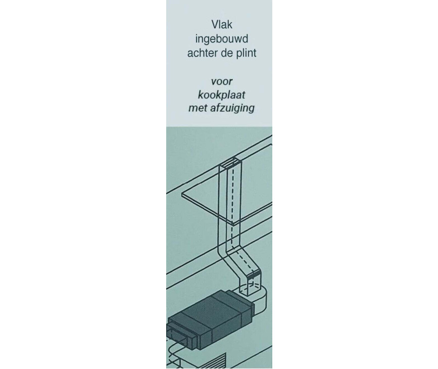 Kitchenairfilter KAF400/90X220 plasmafilter voor plint