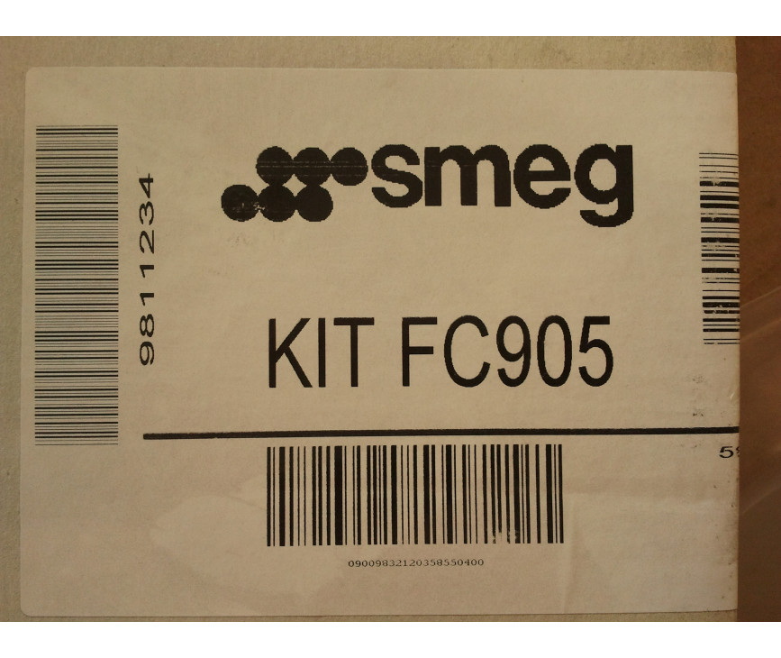 Verpakking van de SMEG koolstoffilter type KITFC905