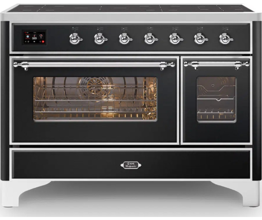 Ilve MI127NE3/BK inductie fornuis - zwart - 120 cm. breed