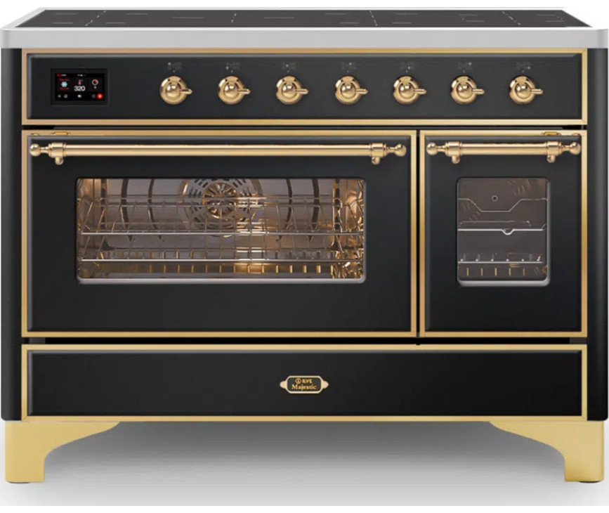 Ilve MI127NE3/BK inductie fornuis - zwart - 120 cm. breed