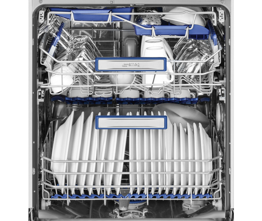 Smeg LVSP345BQX vrijstaande vaatwasser met besteklade