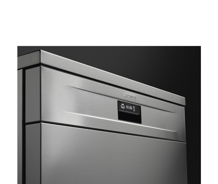 Smeg LVSP345BQX vrijstaande vaatwasser met besteklade