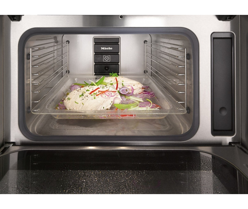 Miele DGM 6805 RVS inbouw roestvrijstaal stoomoven met magnetron