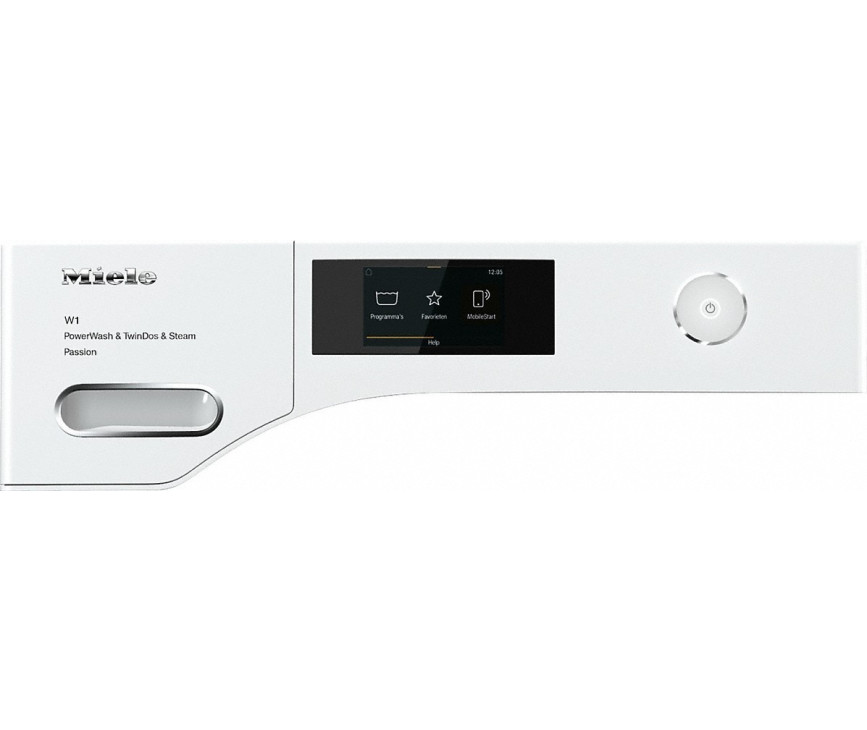 De bediening van de Miele WWV 980 WPS is via touch control direct en overzichtelijk in te stellen.