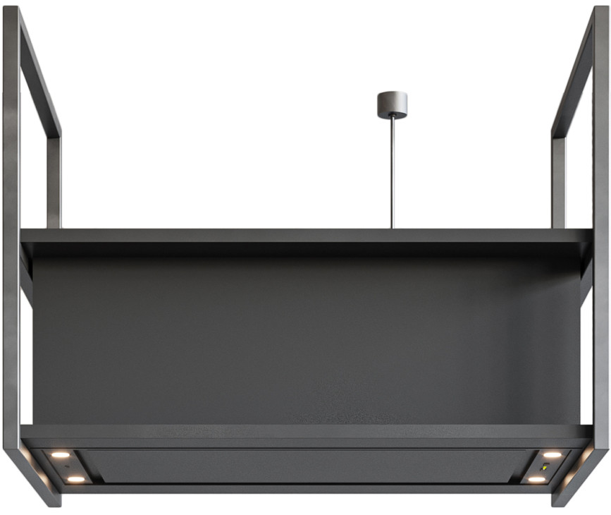 Novy 15007 eiland  afzuigkap - Pureline Frame 90 cm Zwart