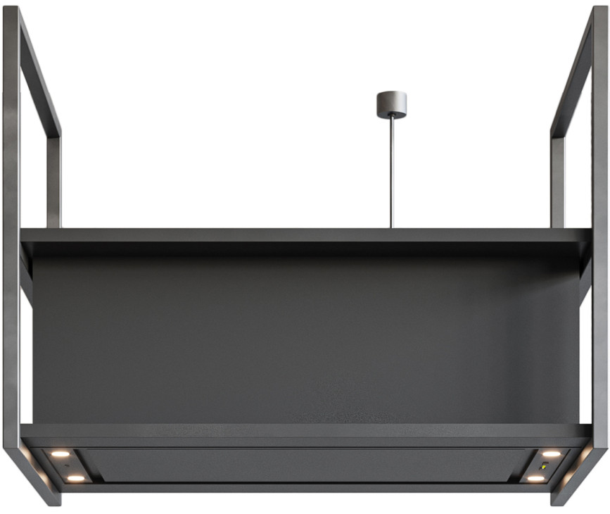 Novy 15008 eiland afzuigkap - Pureline Frame 120 cm Zwart