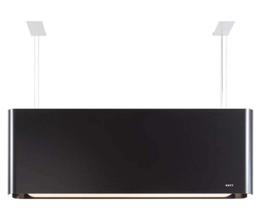Novy Mood 7552 zwart - eiland afzuigkap - 108 cm. breed