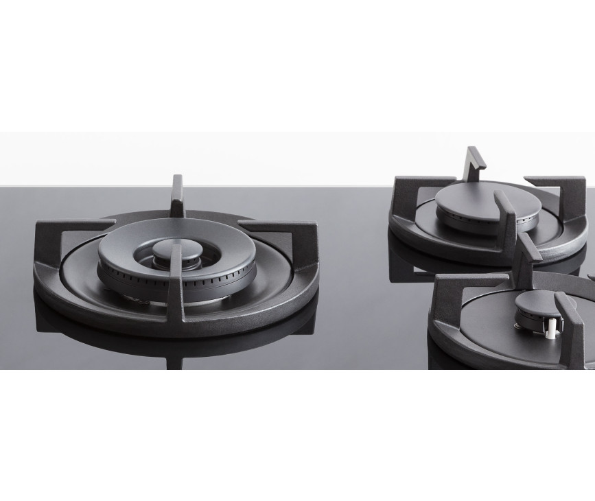 Bertazzoni P905LPROGNE inbouw gas kookplaat - gas op glas