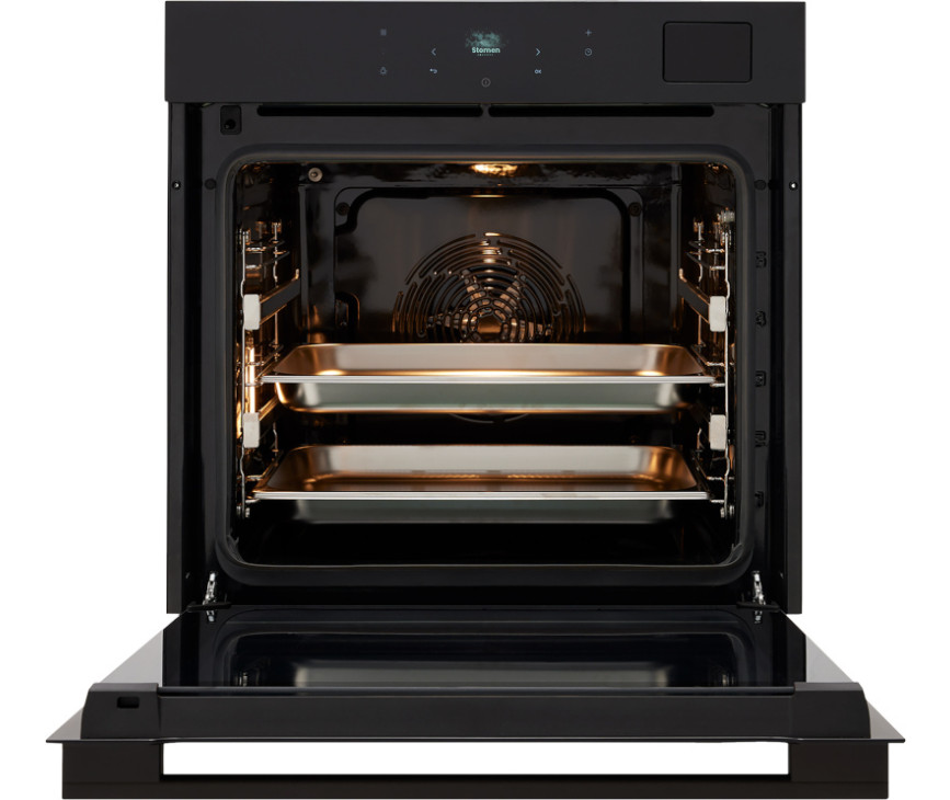 Pelgrim OFS860 inbouw combi-stoomoven - zwart