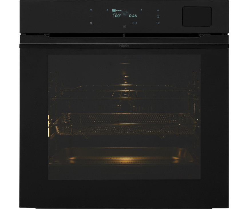 Pelgrim OFS860 inbouw combi-stoomoven - zwart