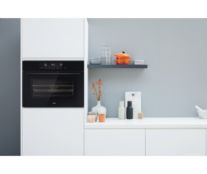 Pelgrim OM540MAT inbouw oven met magnetron - mat zwart