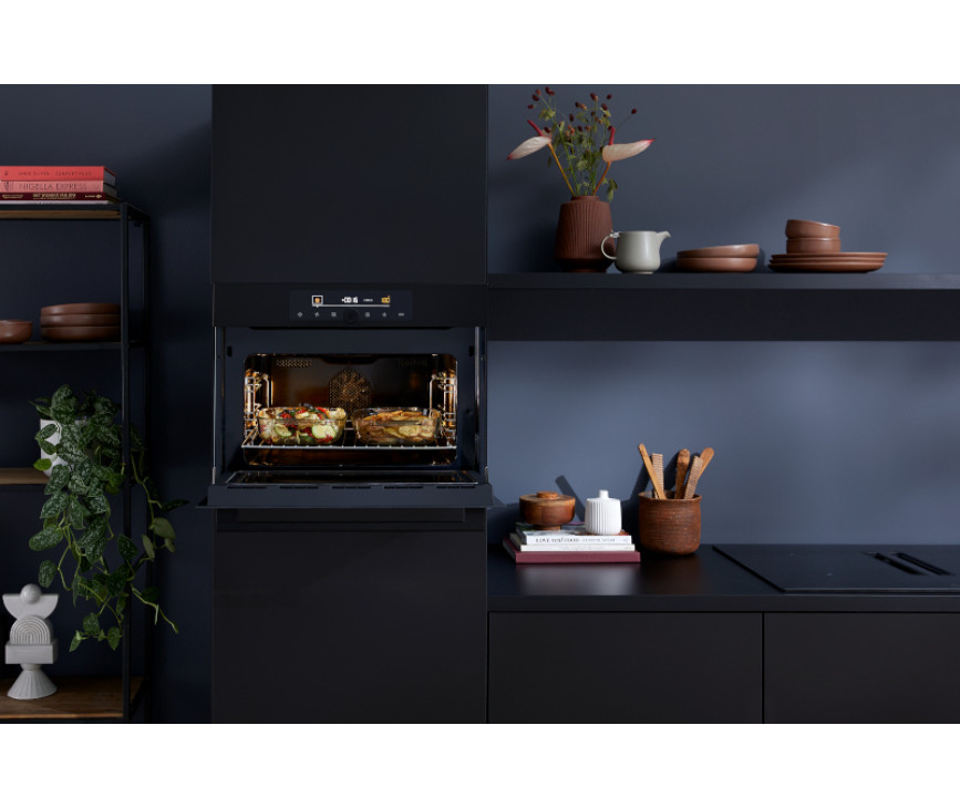 Pelgrim OM540MAT inbouw oven met magnetron - mat zwart