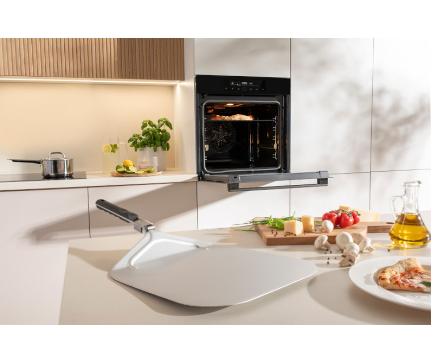 Pelgrim OPP560MAT inbouw oven met pizza functie - matzwart