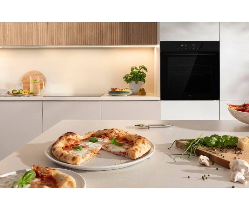 Pelgrim OPP560MAT inbouw oven met pizza functie - matzwart