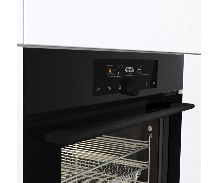 Pelgrim OPP560MAT inbouw oven met pizza functie - matzwart