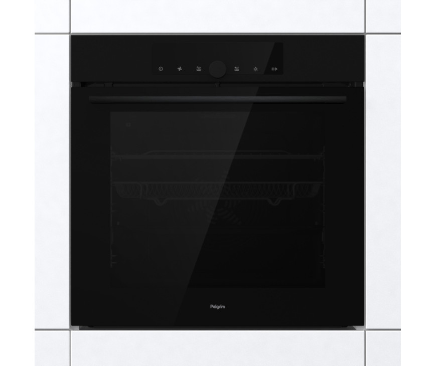 Pelgrim OPP560MAT inbouw oven met pizza functie - matzwart