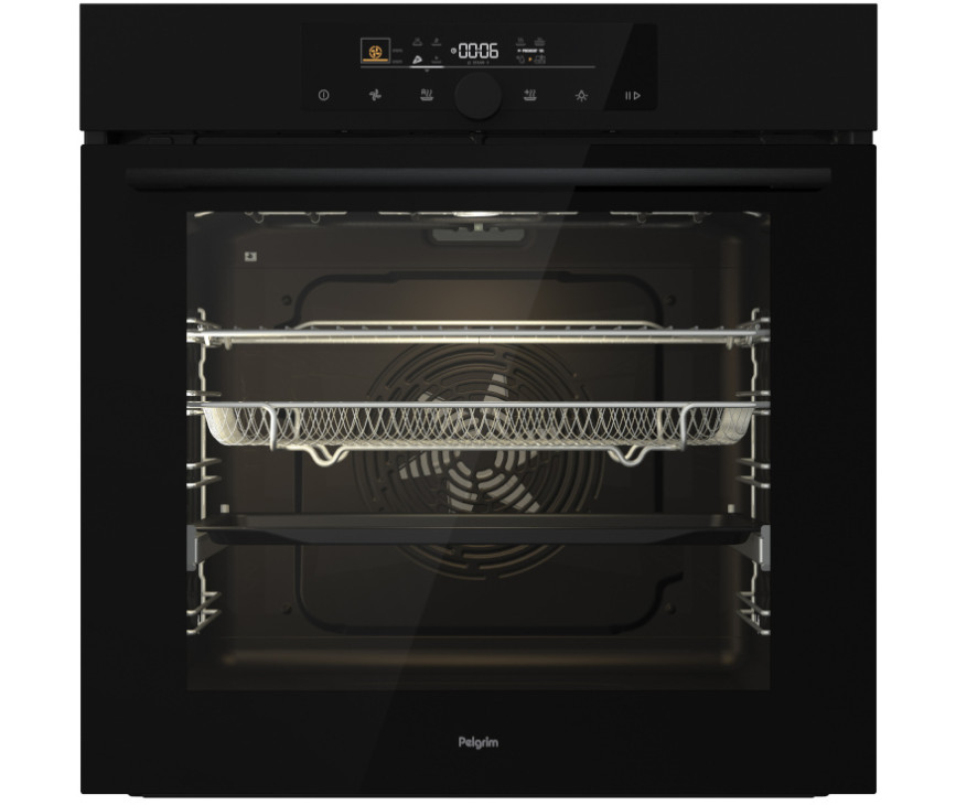 Pelgrim OPP560MAT inbouw oven met pizza functie - matzwart