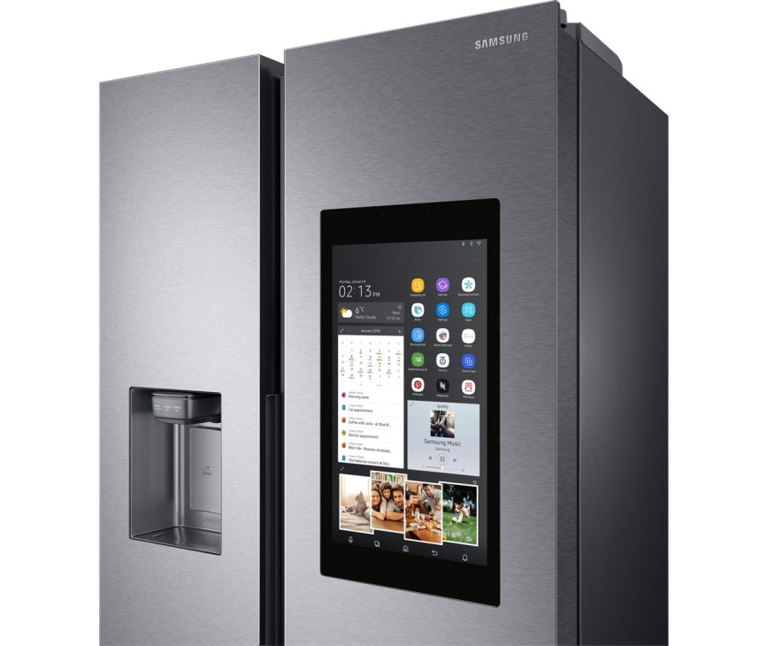Het design van de Samsung RS68N8941SL is strak en voorzien van greeploze deuren