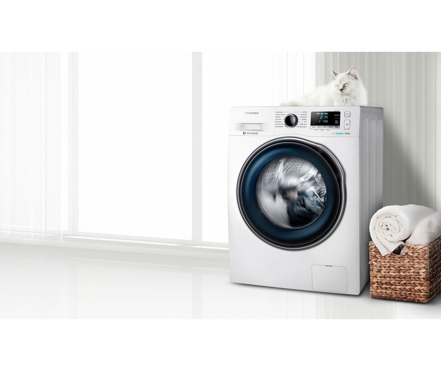 De Samsung WW80J6600CW wasmachine is voorzien van EcoBubble technologie