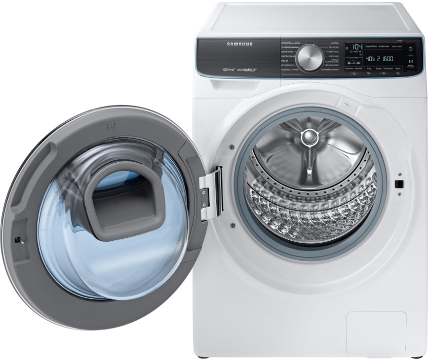De Samsung WW80M76NN2M wasmachine heeft een grote vulopening