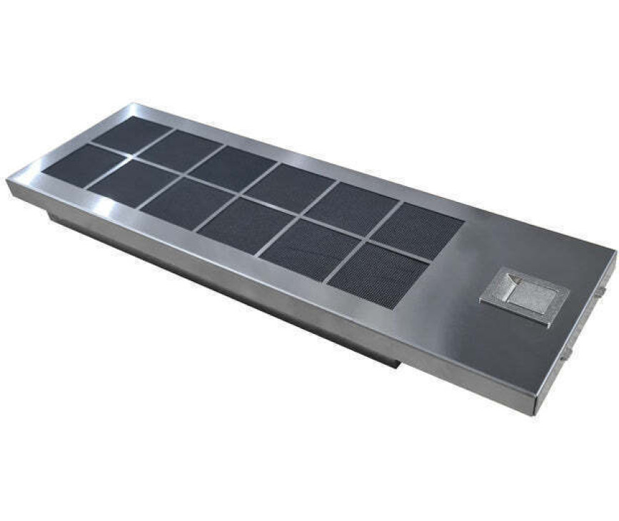 Senza Nome Vento 120 S inbouw plafond afzuigkap - rvs