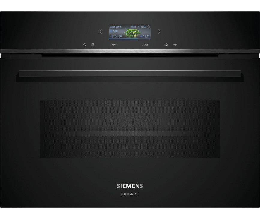 Siemens CM724G1B3 inbouw oven met magnetron - zwart glas