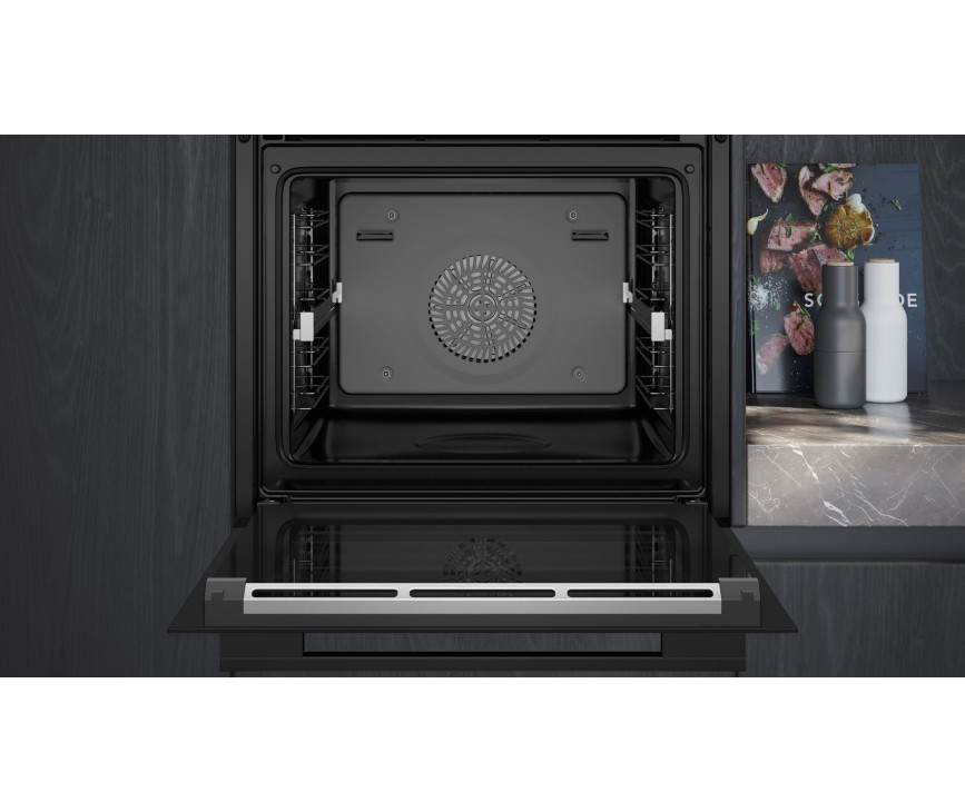 Siemens HS736GDB1 extraKlasse inbouw combi-stoomoven - zwart glas
