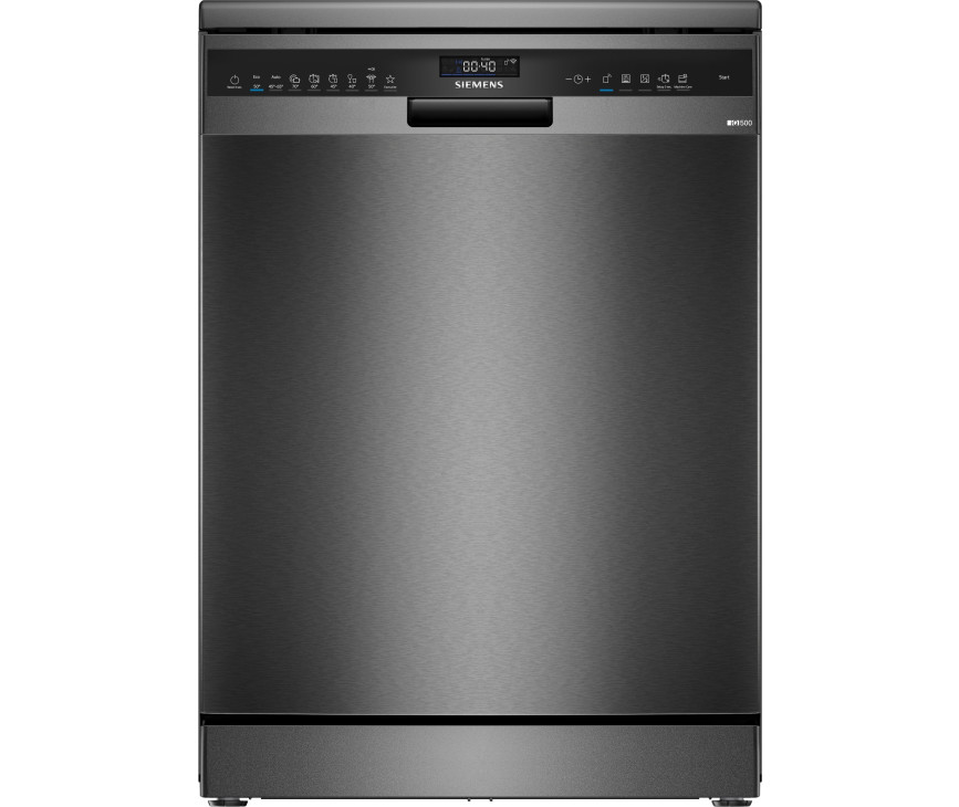 Siemens SN25EC13CE vrijstaande vaatwasser - blacksteel