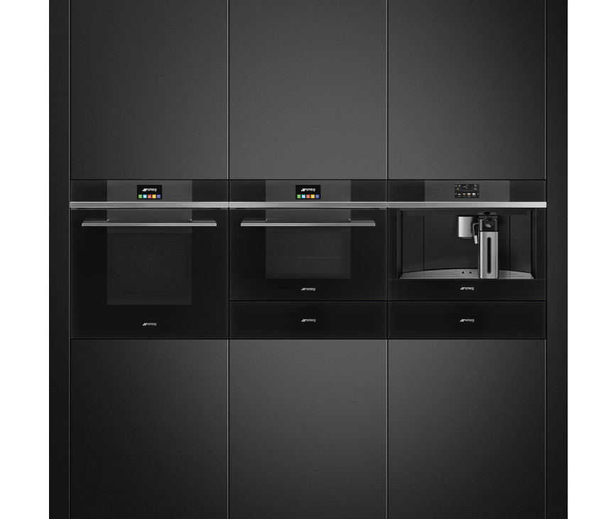 Smeg CPR115N inbouw warmhoudlade zwart - Linea