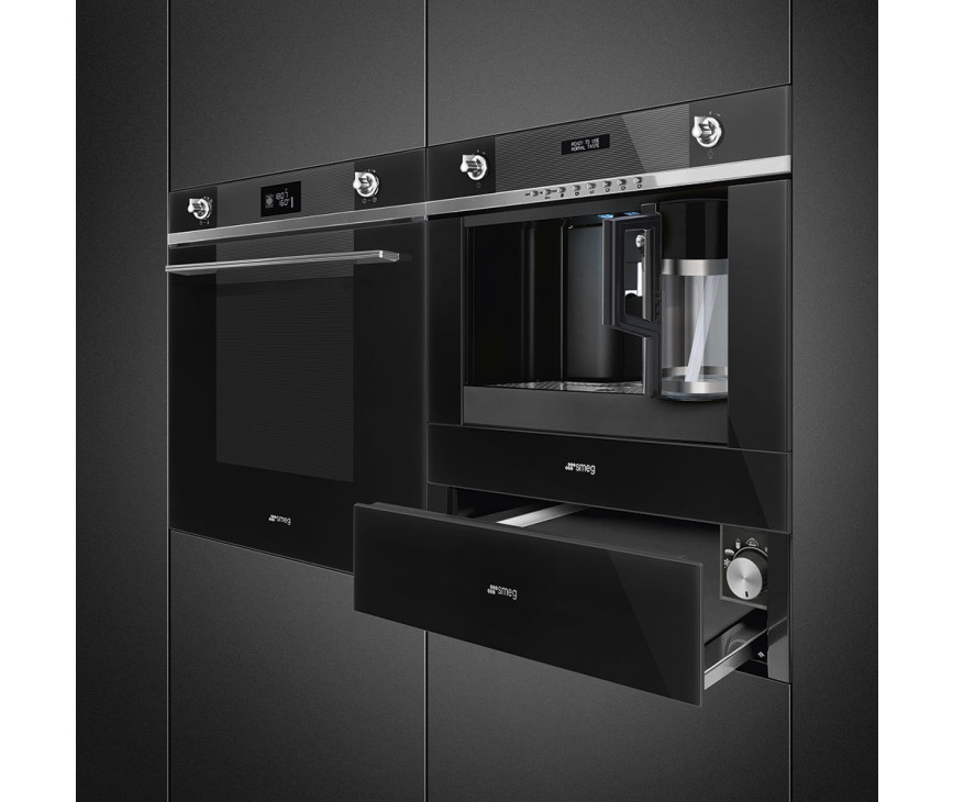 Smeg CPR115N inbouw warmhoudlade zwart - Linea