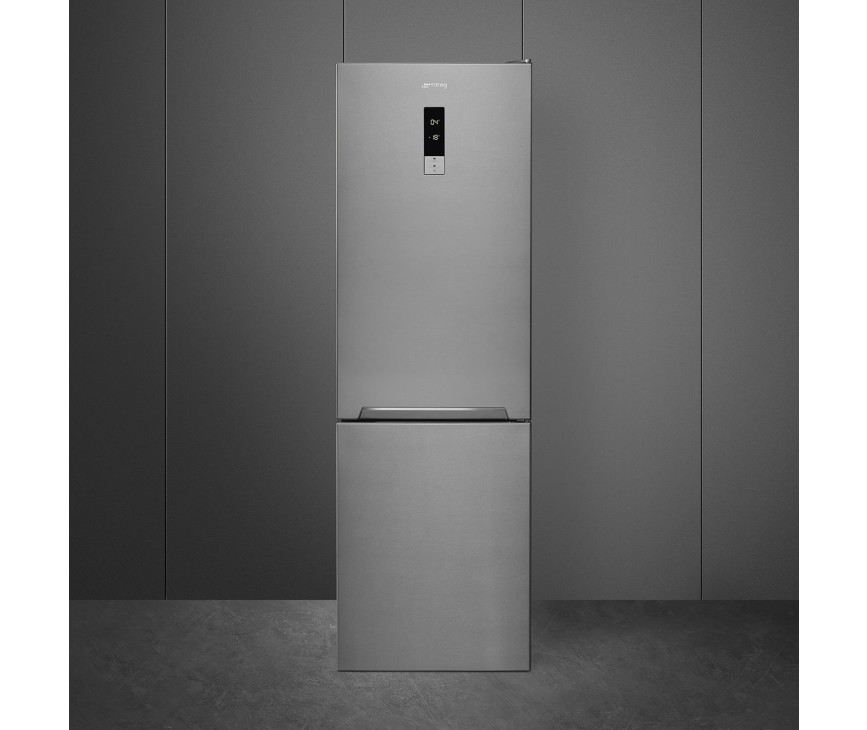 Smeg FC18EN4AX no-frost koelkast - roestvrijstaal - koel/vriescombinatie