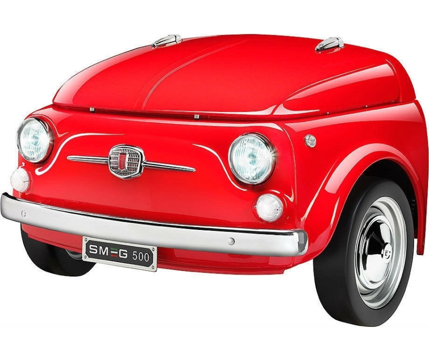 Smeg SMEG500R Fiat500 koelkast - rood