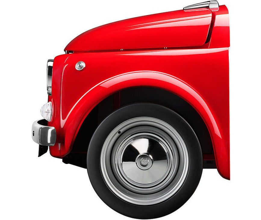 Smeg SMEG500R Fiat500 koelkast - rood