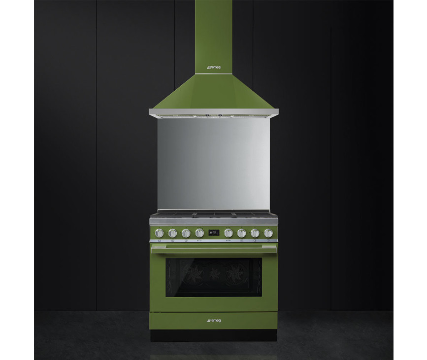 De Smeg KPF9OG is goed te combineren met het Smeg CPF9GMOG fornuis
